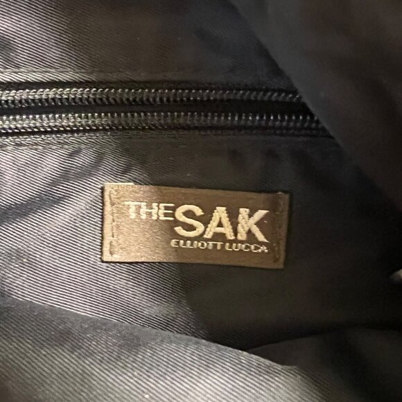 The Sak Elliot Luca Black Crochet Purse Y2K Minimalist Classic Basic - Picture 11 of 13